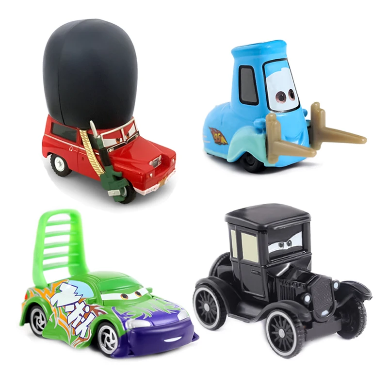 Coches de Disney Pixar 3, Guido, Storm, Jackson, Flo, Lightning McQueen, Modelo de Coche a Escala 1:55, Coche de Aleación de Metal Fundido a Presión, Juguetes, Regalos de Cumpleaños