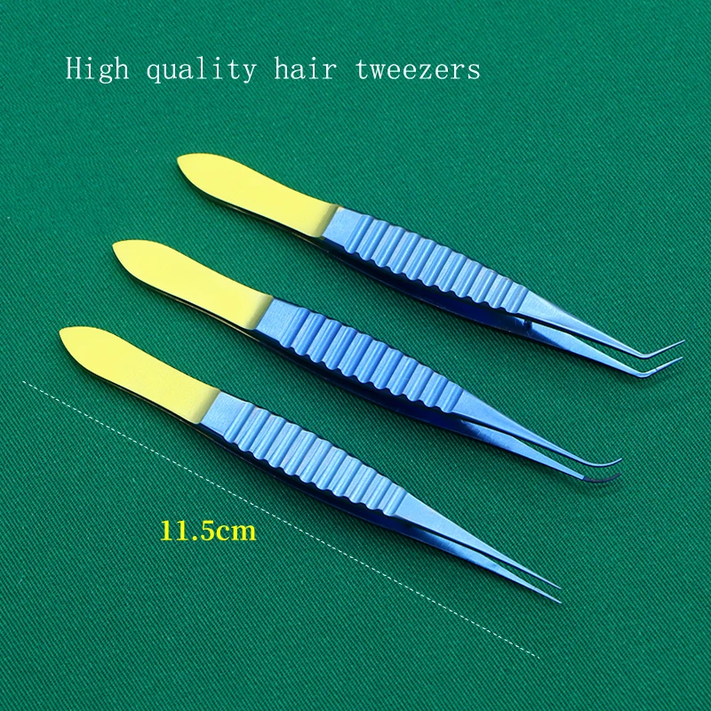 Hair planting tweezers Hair tweezers separation tweezers hair follicle transplantation extraction hair clip head cross hair pluc