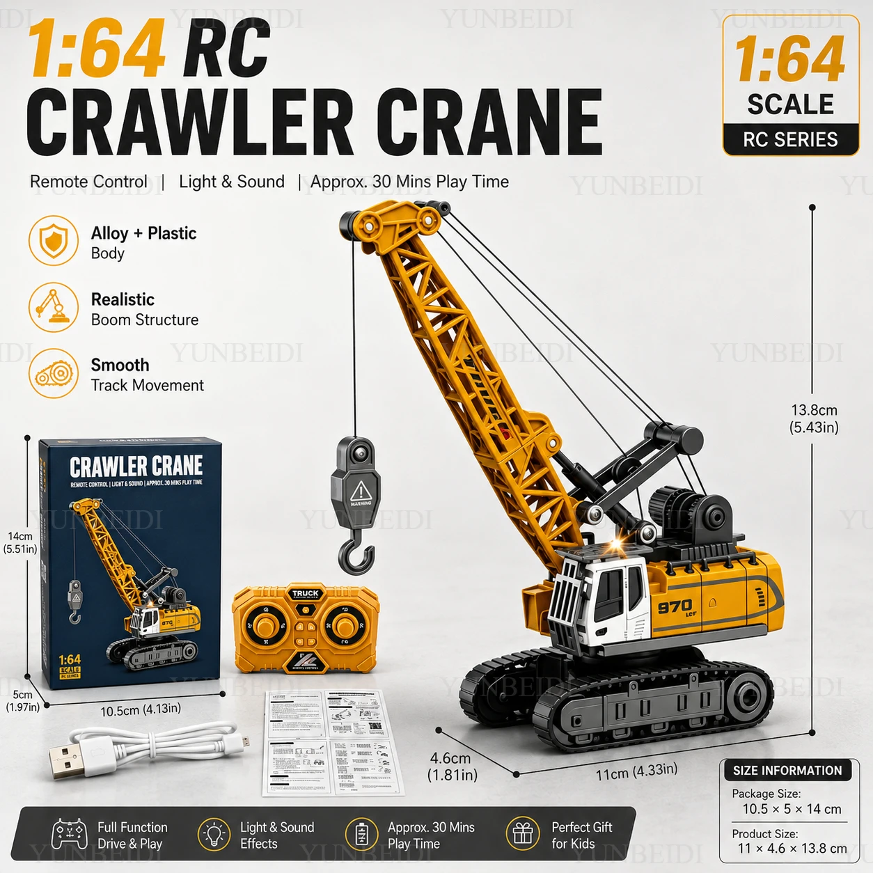 1:64 Ferngesteuerter Mini-Legi – Engine Hoist Crane Bewertung und Preis