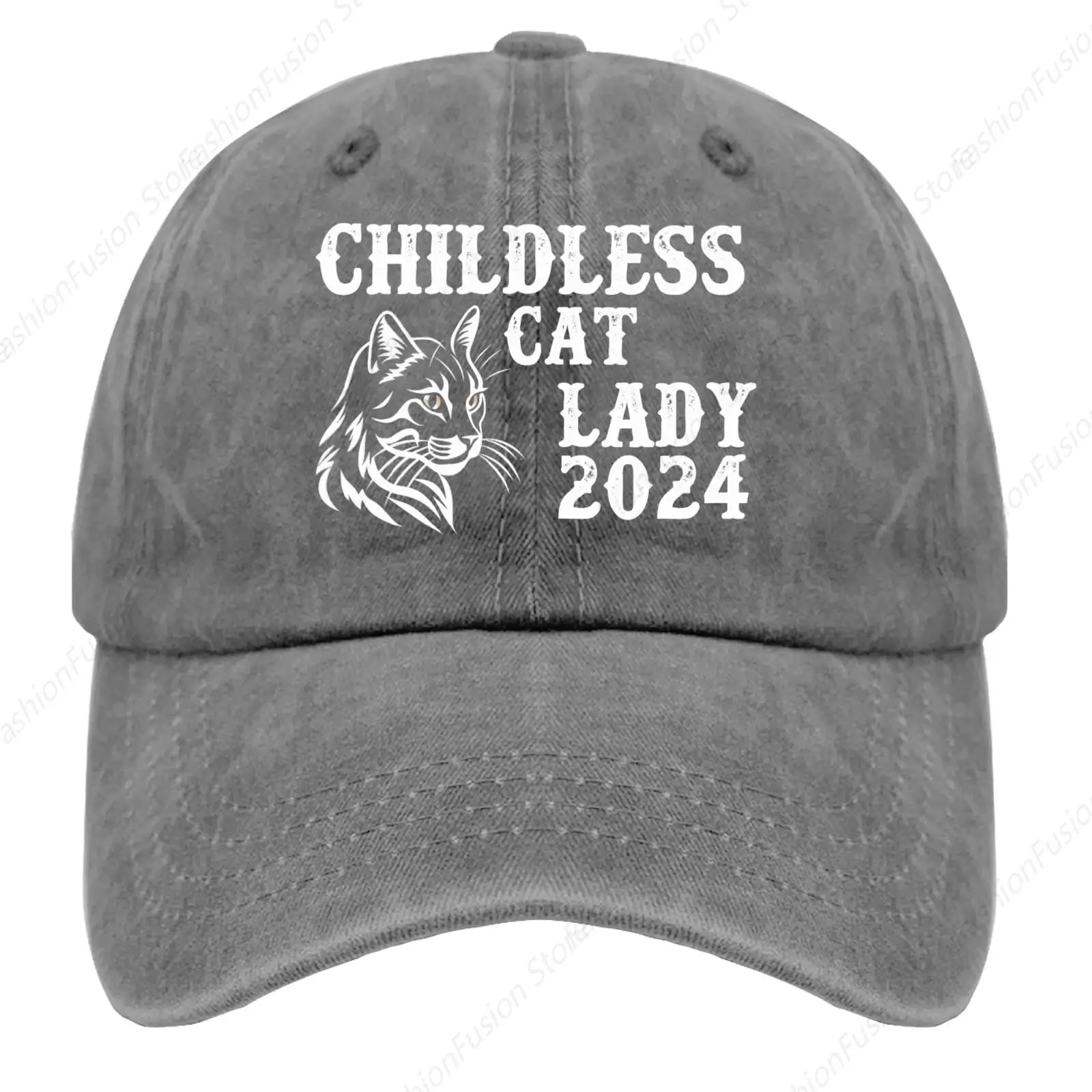 Childless Cat Lady Baseball Cap Fashion Trucker Hats Unisex Ball Dad Caps for Men Women Daily Casual Headwear Adjustable Hat