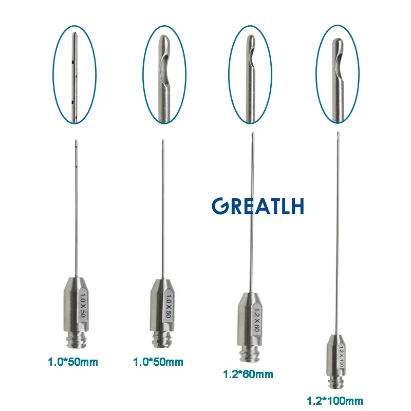 Cannula per liposuzione Cannula per aspirazione Cannula per gonfiaggio dei grassi Maniglia in titanio Strumento per liposuzione