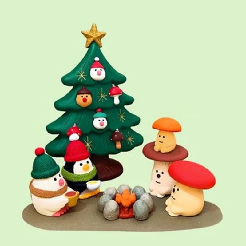 Cute Cat DIY New Christmas Scene Mushroom Fashion Decoration Shooting Props Miniature Resin Small Pendant - Image 4