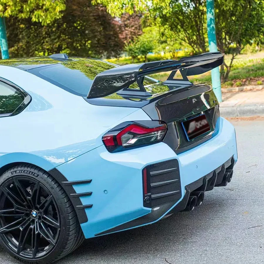 لسيارات BMW 4 Series F32 F33 F36 G22 G23 زعانف ذيل من ألياف الكربون الخلفية الجذع المفسد دليل الجناح سيارة الجذع كلبشة طقم الجسم #6