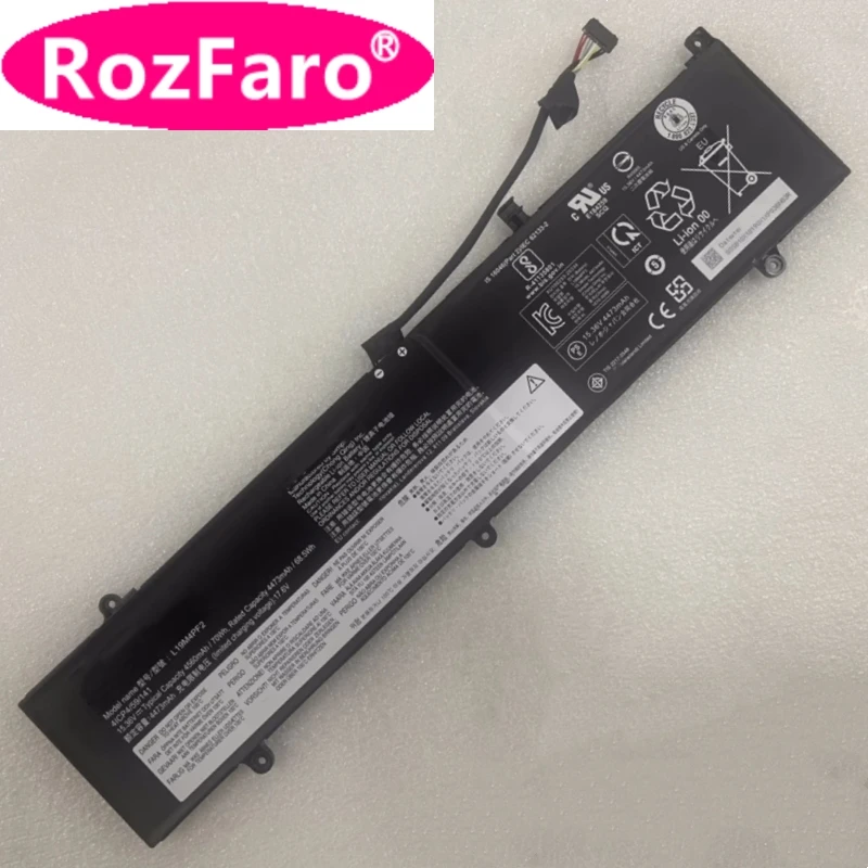 RozFaro L19C4PF2 L19M4PF2 Bateria Para Lenovo Yoga Slim CREATOR 7 S750-15 15IIL 15IMH 15IMH05 82AB0009FR 82DS000HUK 82AB003PRU