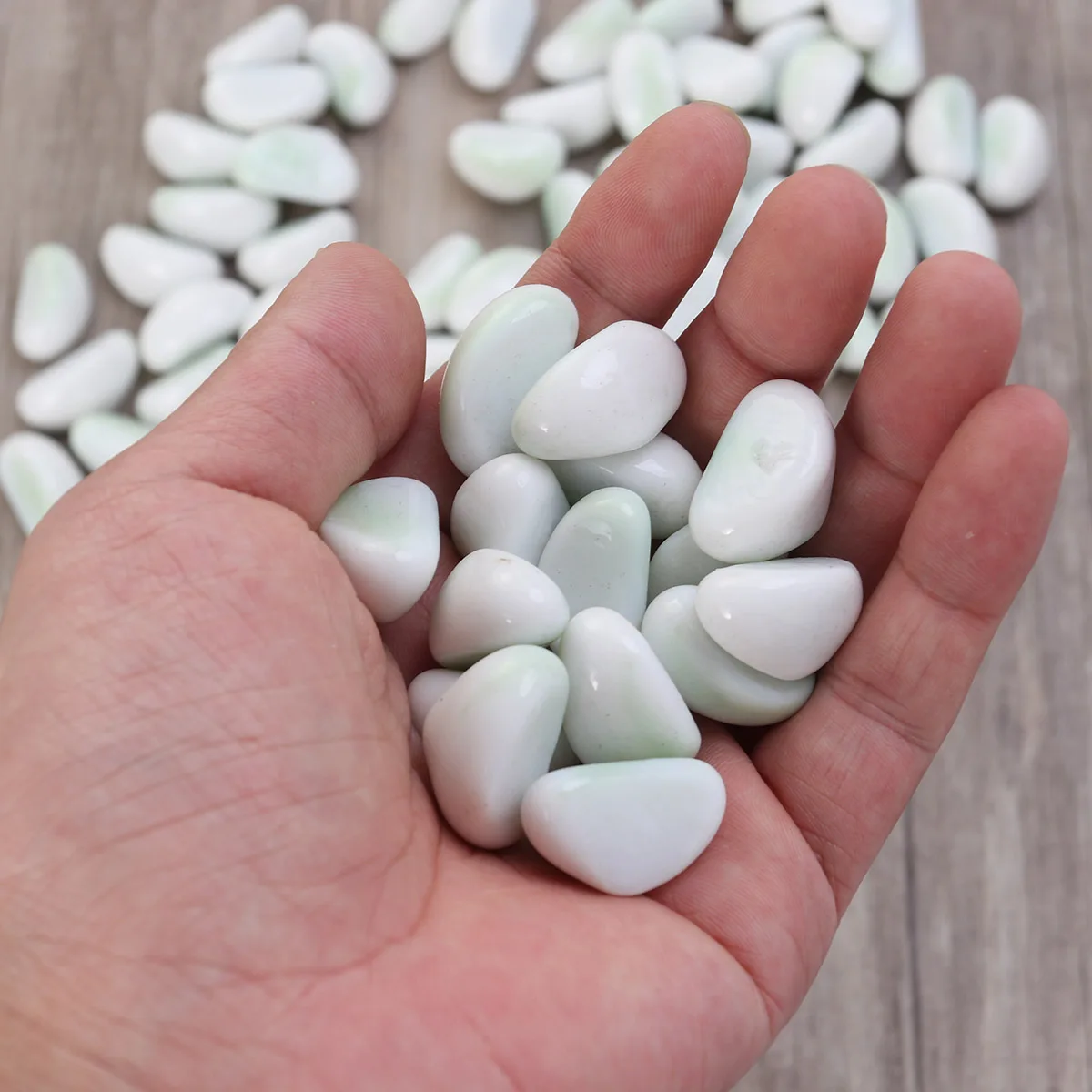 

Pcs Pebble Crystal Glass Decorative Stone Artificial Sand Stone Microlandscape Moss Bottle Fish Tank Pool
