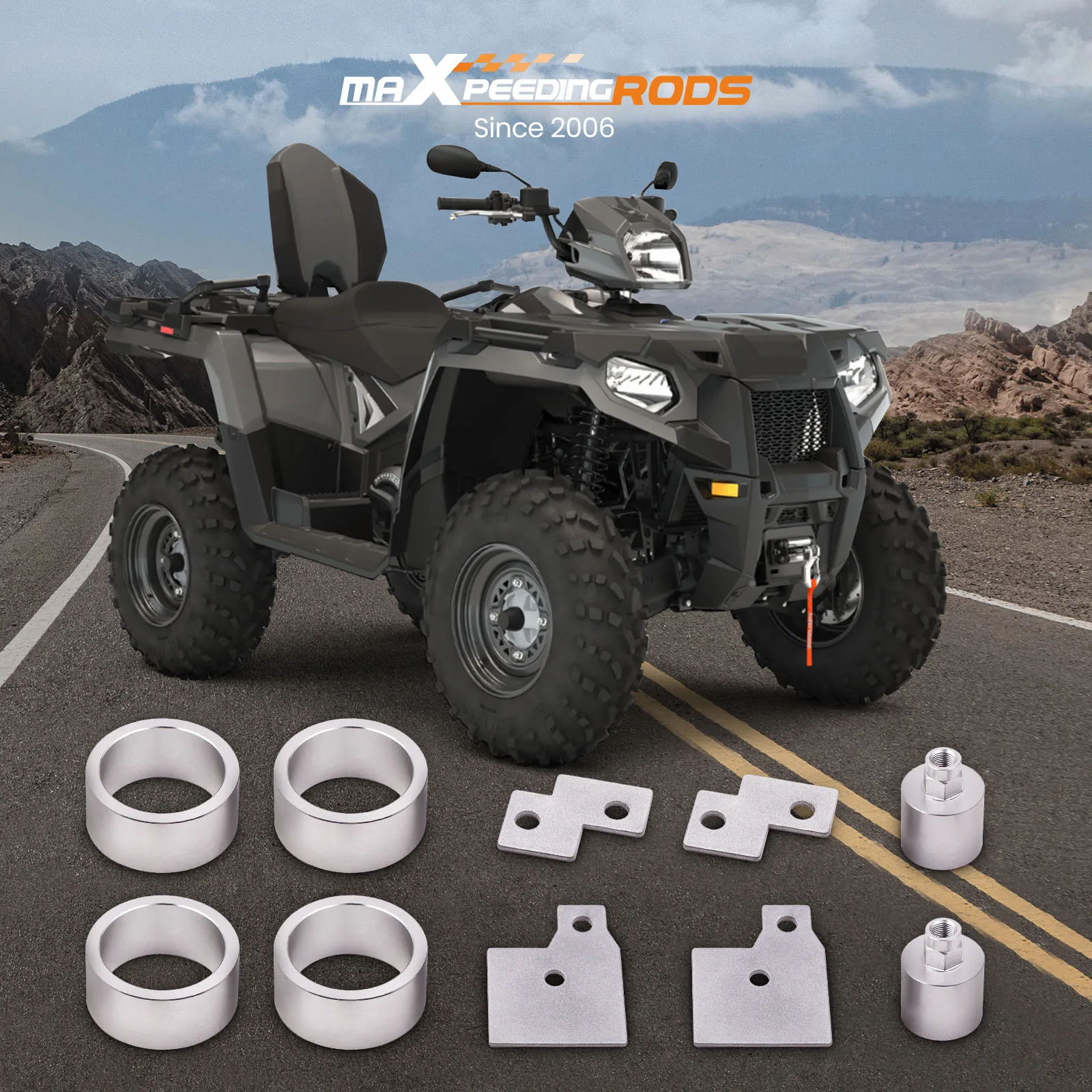 

4" Front + Rear Lift Kit Fit Polaris Sportsman 500/570/600/700/800 1999-2021