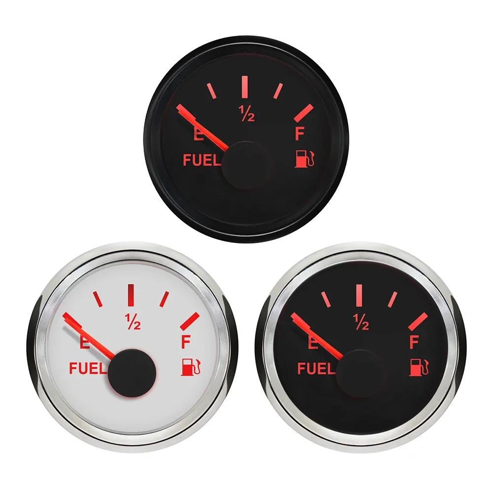 ELING Universal 52mm Fuel Level Gauge Meter 0-90ohm Signal Waterproof And Dustproof Gauge stainless for Car Truck Boat view 5