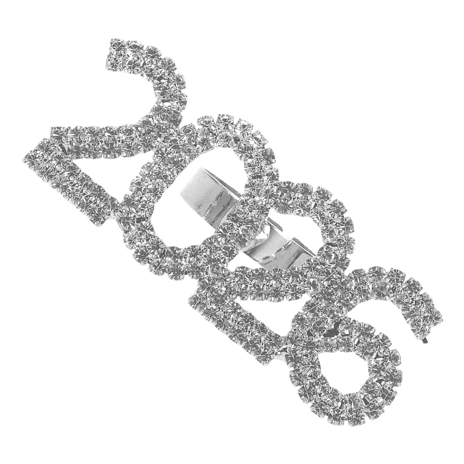 

Number Ring Adjustable Rhinestone Open Band for Women Men Trendy Dainty Finger Jewelry Vintage Punk Style Statement Piece