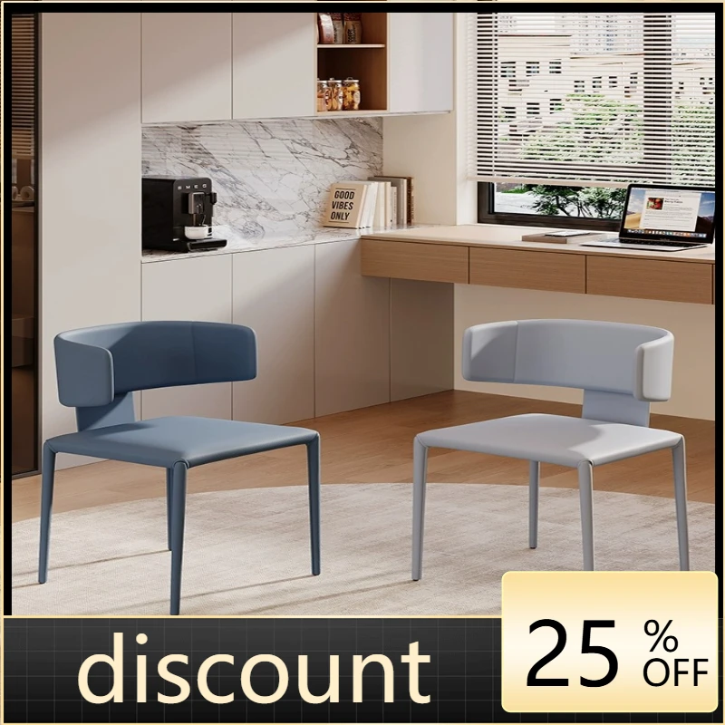 LH Minimalist Backrest Dining Chair Home Dining Table Island Chair Leisure Book Chair