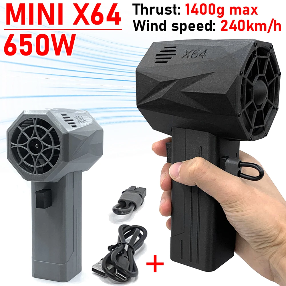 Handheld Brushless Motor Jet Fan MINI X64 High-Performance Cyclone Turbo Electric Blower Cleaning Tool 240km/h Air Duster