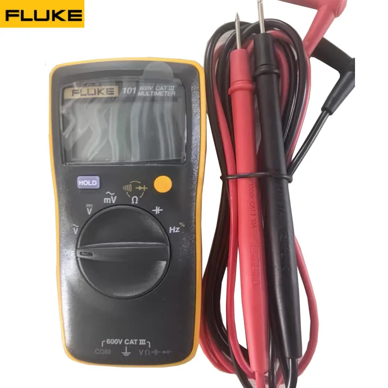 Fluke 101 Digital Multimeter 6000 count Professional Digital Multi Meter Voltmeter Auto Range Electrical Tester Polymeter