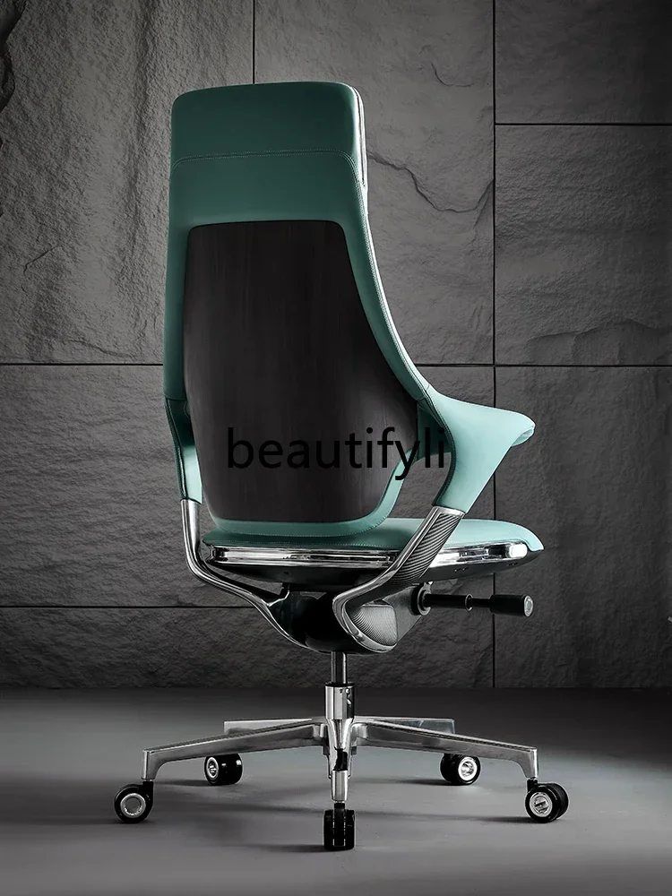ss Sedentary Leather Office Chair Learning Home Chair Conference Chair