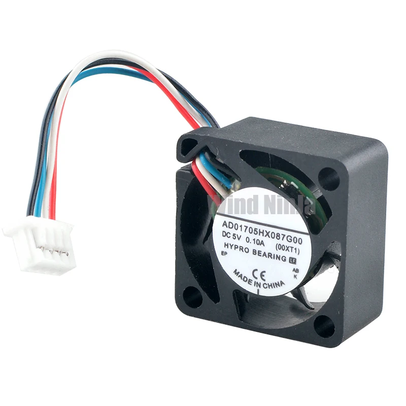 (2Pcs) AD01705HX087G00 17x17x8mm DC5V 0.10A 4Pin PWM Micro Axial Cooling Fan for Miniature Equipment