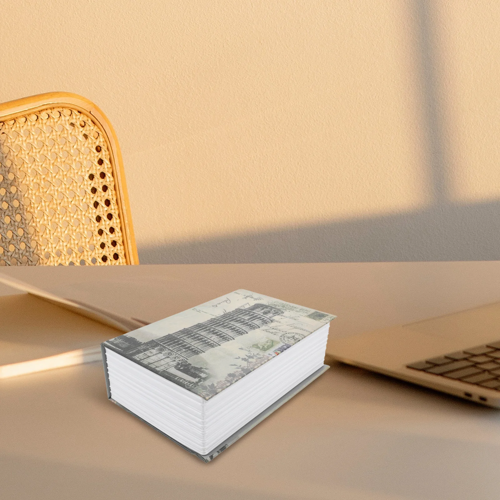 صندوق الأمان على طراز الكتاب الحديث مع قفل مجمع، آمن مخفي لثائق المجوهرات النقدية، منظم التخزين السري للاستخدام المكتبي المنزلي