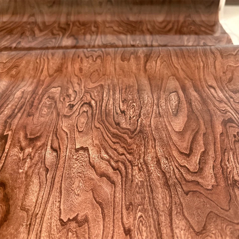 Small-Leaf Red Sandalwood Grain Hydrographic Water Transfer Printing Film 0.5x2m, PVA Hydro Dip Film for Car Interior Decora179