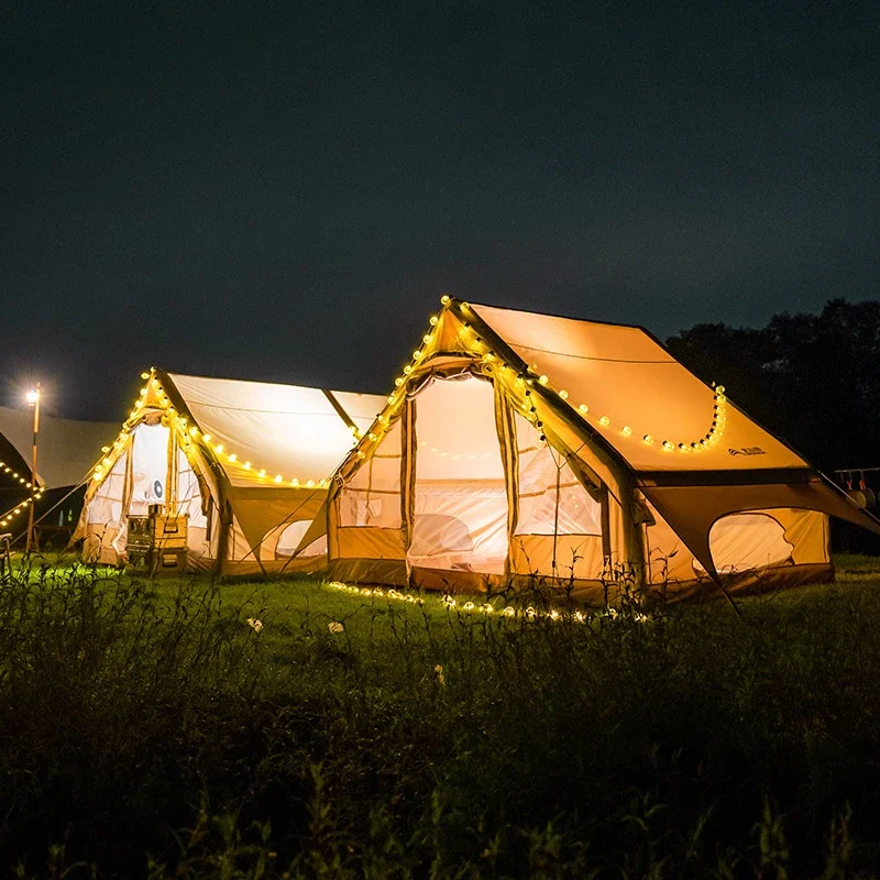 Namioty kempingowe rodzina wodoodporna nadmuchiwana składana namiot plażowy Glamping ultralekki sprzęt i akcesoria do wędrówek