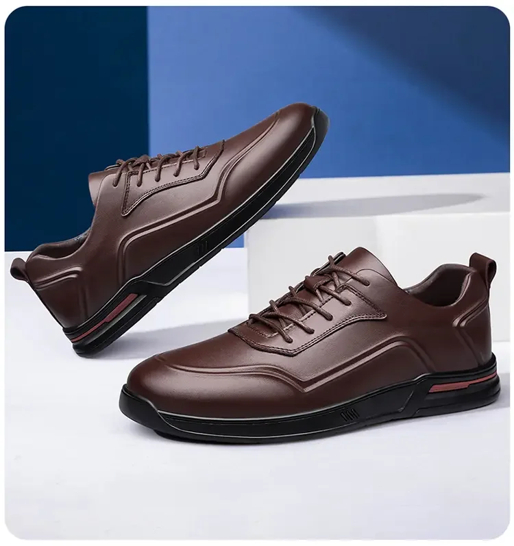 MODX 2025 high-end quality men's top layer casual leather shoes