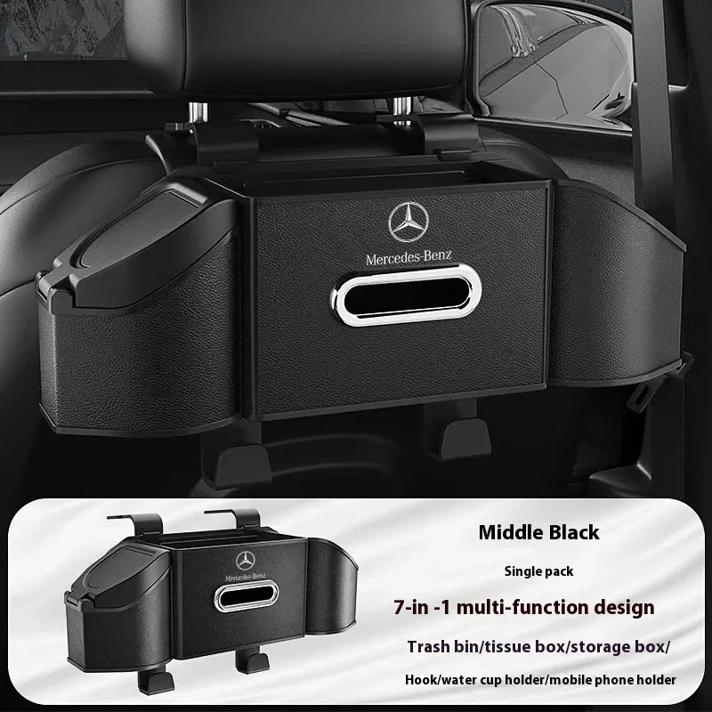 Caja de almacenamiento con ranura para asiento de coche, para Mercedes Benz A B C E S V R clase GLA GLB GLC GLE Sprinter Pilot SLK SLC AMG W204 W205 ML SL Vito