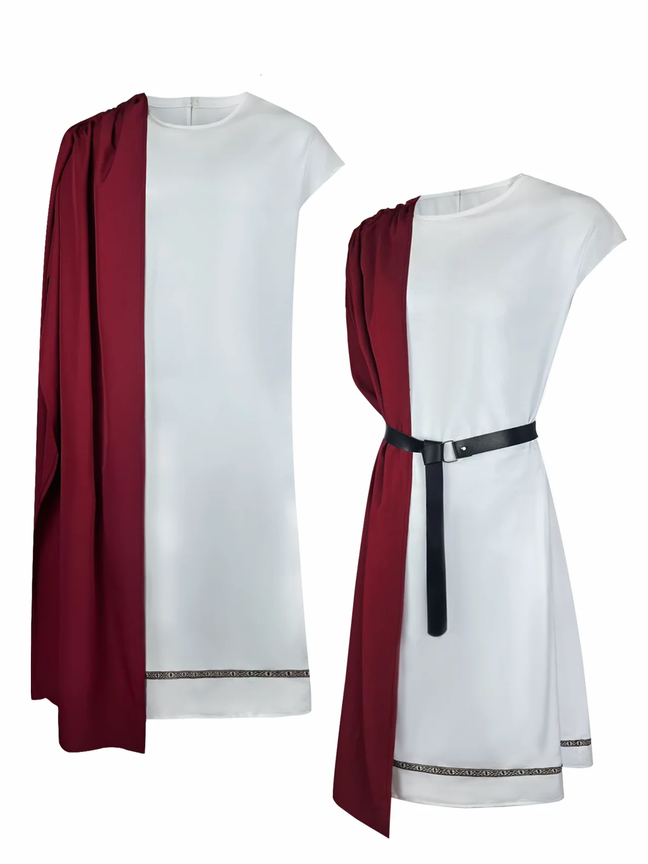 Disfraz de Halloween para adultos, disfraz de estilo griego europeo Medieval con accesorios de corona de Laurel, actuación de Cosplay