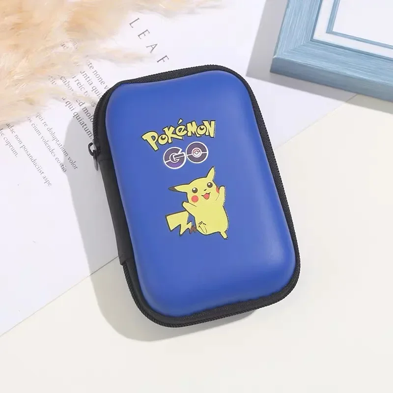 Original Pokemon Cards Collection Pack Colorful Pikachu Large-capacity Deck Box Anime Cards Protector Coin Purse Kids Toys Gift