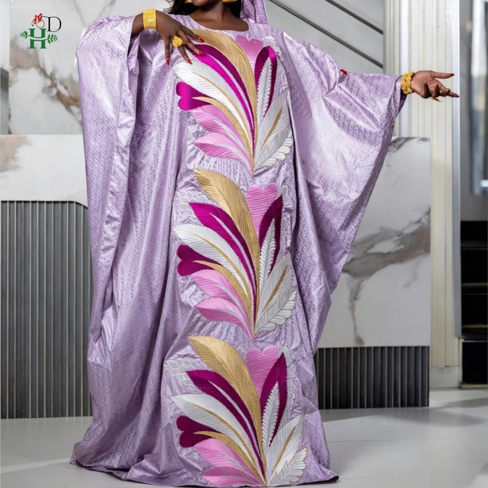 Vestidos H&D en liquidación, vestidos africanos para mujer, Boubou de Nigeria, bordado original, Bazin Riche, vestido turco para boda