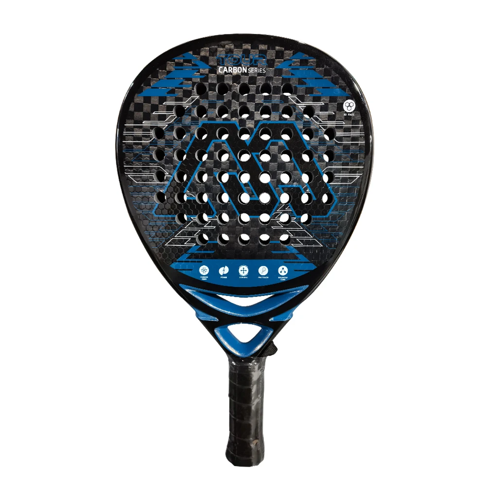 

Padel Racket Beach Tennis 12K Carbon Fiber Surface 3D Face With EVA Memory Foam Core Tennis Padel High-quality