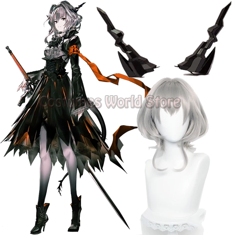 

Game Arknights Talulah Cosplay Wig Horns Headwear Hair Pin Hair Clip Anime Hairpin Halloween Talulah Boots Costume Accessory