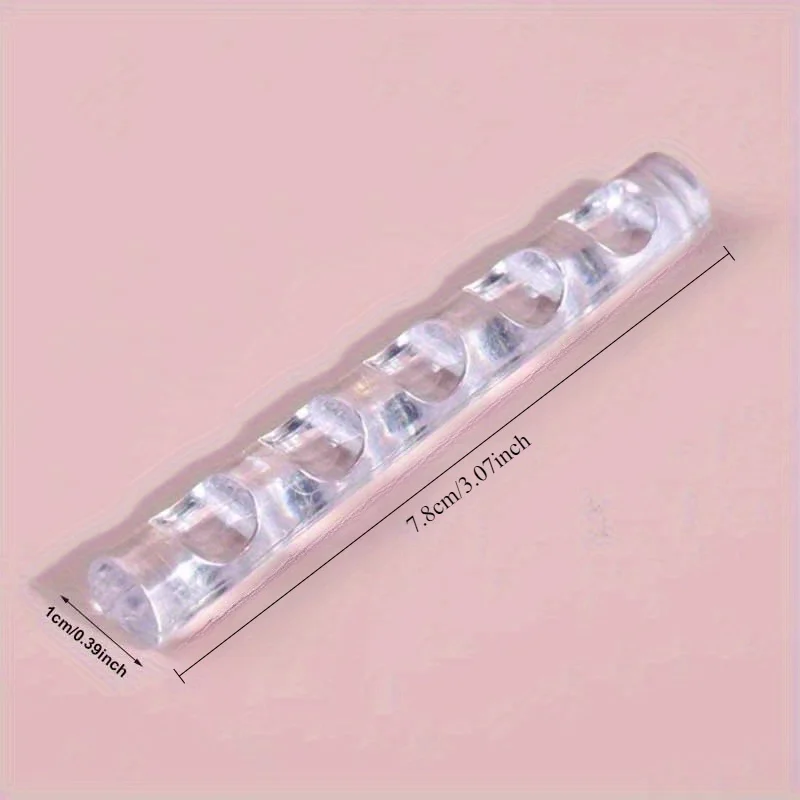 [5-slot Acrylic Pen Rest Holder] 4pcs 5-slot Acrylic Pen Rest, Nail Brush Rack, Painting Pen Rest Holder