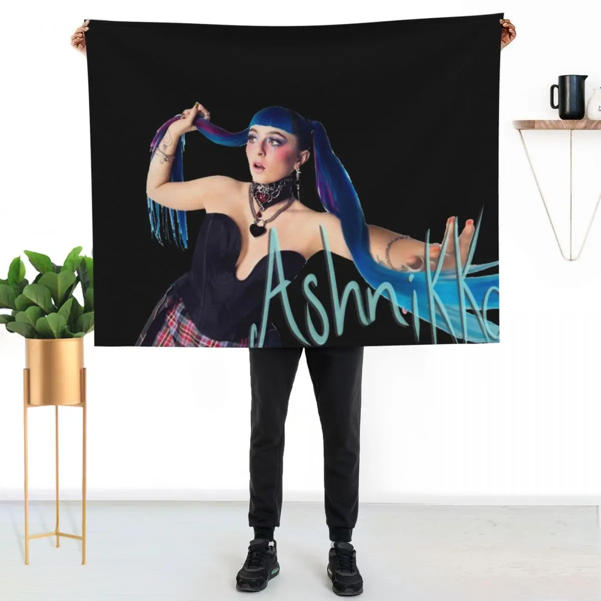 

Ashnikko Demidevil Throw Blanket Soft Sherpa Fleece Warm Blanket for Winter