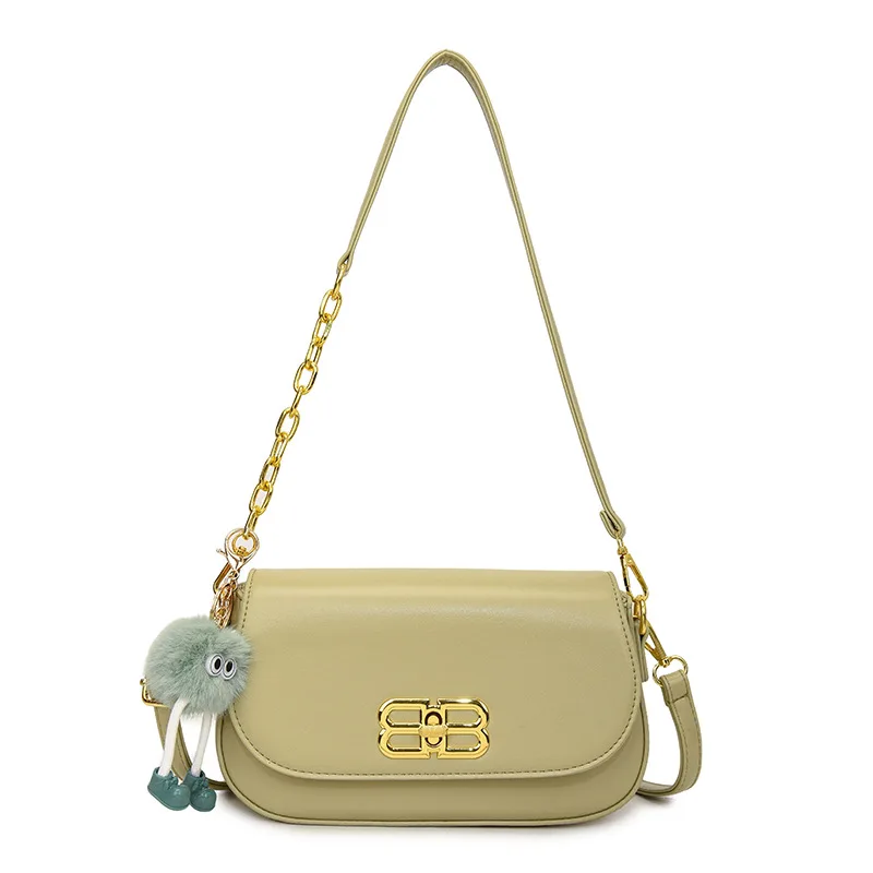 حقيبة نسائية أنيقة عالية الإحساس - سلسلة حضرية بسيطة مربعة صغيرة، حقيبة كتف/ماسن عصرية متعددة الاستخدامات عالية الملمس للنساء #6