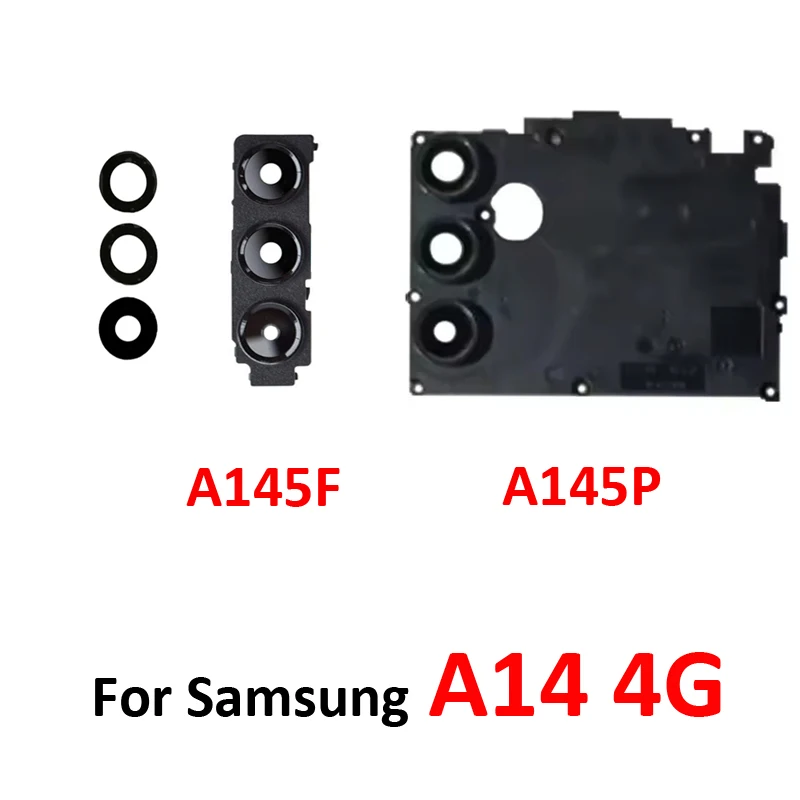 

Объектив камеры телефона для Samsung Galaxy A14 4G A145 A145F A145M A145P Новая защитная стеклянная рамка для задней камеры