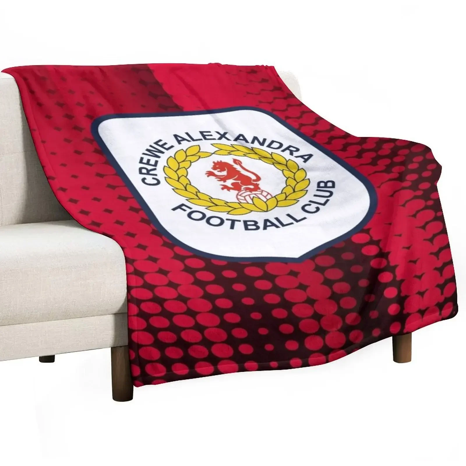 

Crewe Alexandra FC Throw Blanket Sofas Flannel Luxury Throw Furrys Blankets