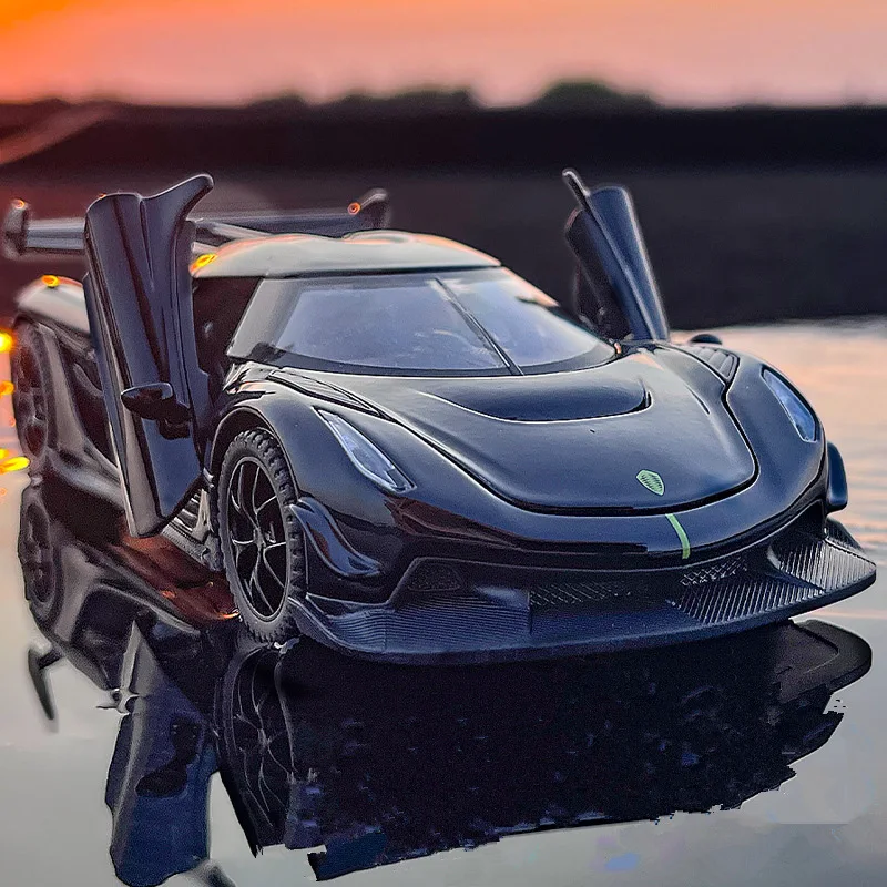 

1:32 Koenigsegg Jesko Attack Alloy Sports Car Model Diecast Metal Racing Super Car Vehicles Model Sound and Light Kids Toys Gift