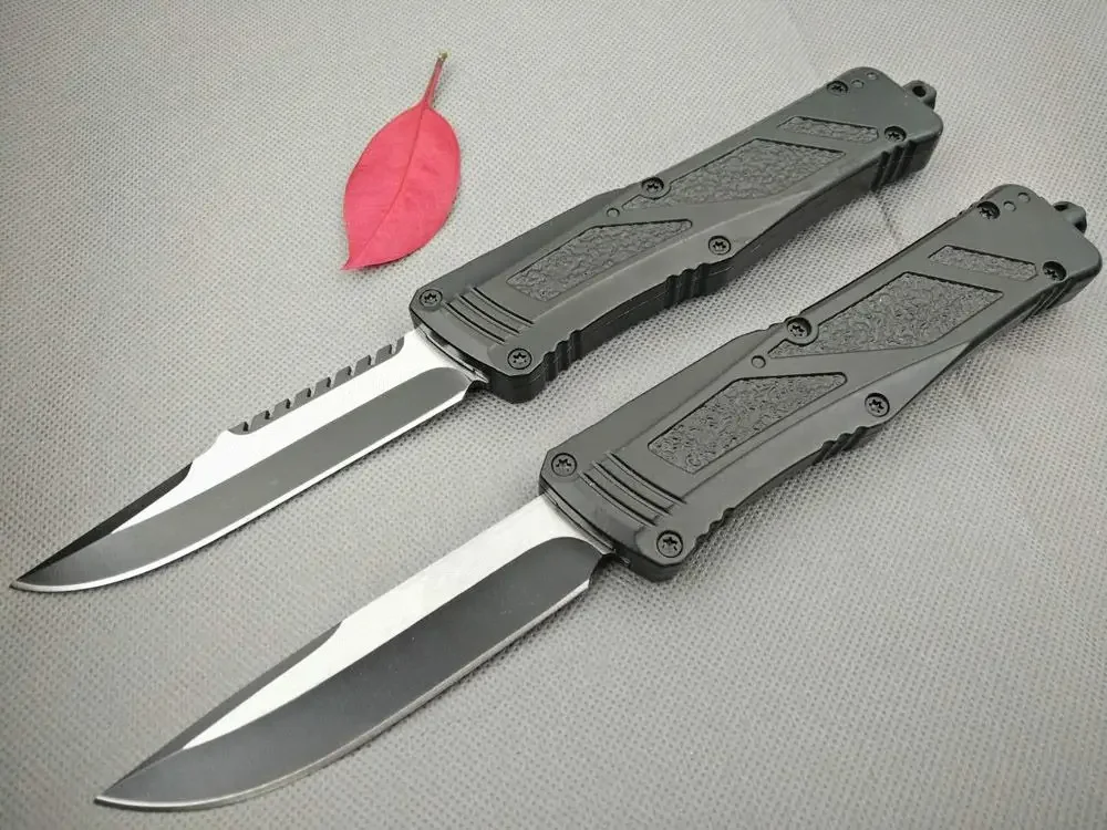 

Mict Heavy Armor Pocket Knife Comb Drop Blade Dual Action Tactical Folding Fixed Hunting Camping EDC Survival Tool Knives