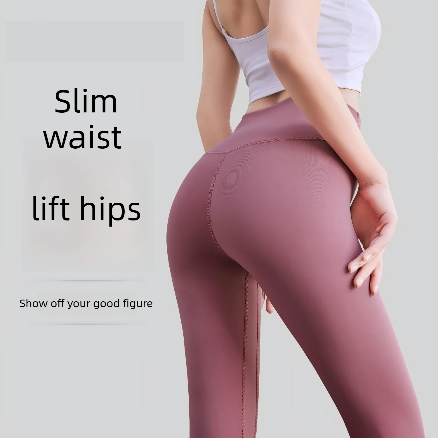 High Waist Yoga Leggings Naked Feel High Elasticity Butt Lifting Workout Tights for Women Sport Pants for Runing Outdoor