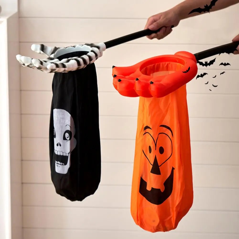 

Trick or Treat Bag Halloween Pumpkin Handbag with Capacity Sturdy Design for Trick-or-treating Gift Giving Halloween Candy Bag