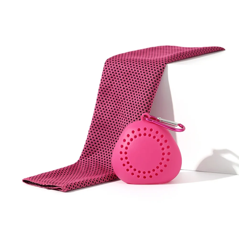 Durable Polyester Cooling Towel Quick Dry Microfiber Cold Towel Silica Gel Absorbent Fitness Towel Fitness Training