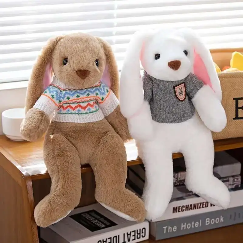 

44cm Sweater Rabbit Multiple Styles Dolls Cute Bunny Scarf Plush Nice Stuffed Toys Easter Halloween Christmas Childrens Gift