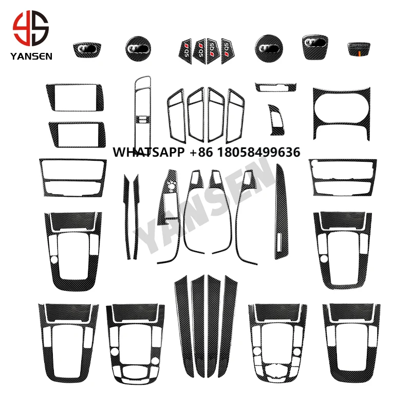 

Carbon Fiber Interior Accessories Decorative Sticker Trim for Q5 SQ5 8R 2010-2018 Body Kit