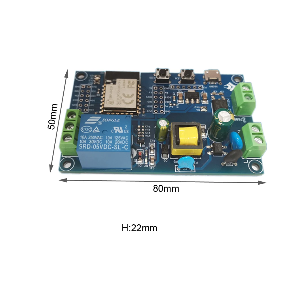 ESP32-C3 Relay Board WIFI Bluetooth-Compatible Switch ESP32 Relay Module Development Remote Control Smart Home AC/DC 220V