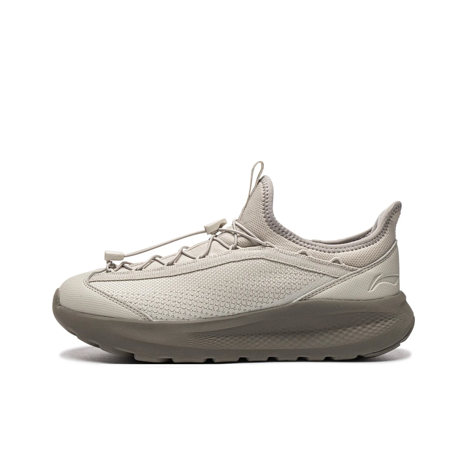 Li Ning Cloud Yi Slip On Casual Shoes Women's Low Top Silver Fish Gray/Smoke Gray AGLW178-2