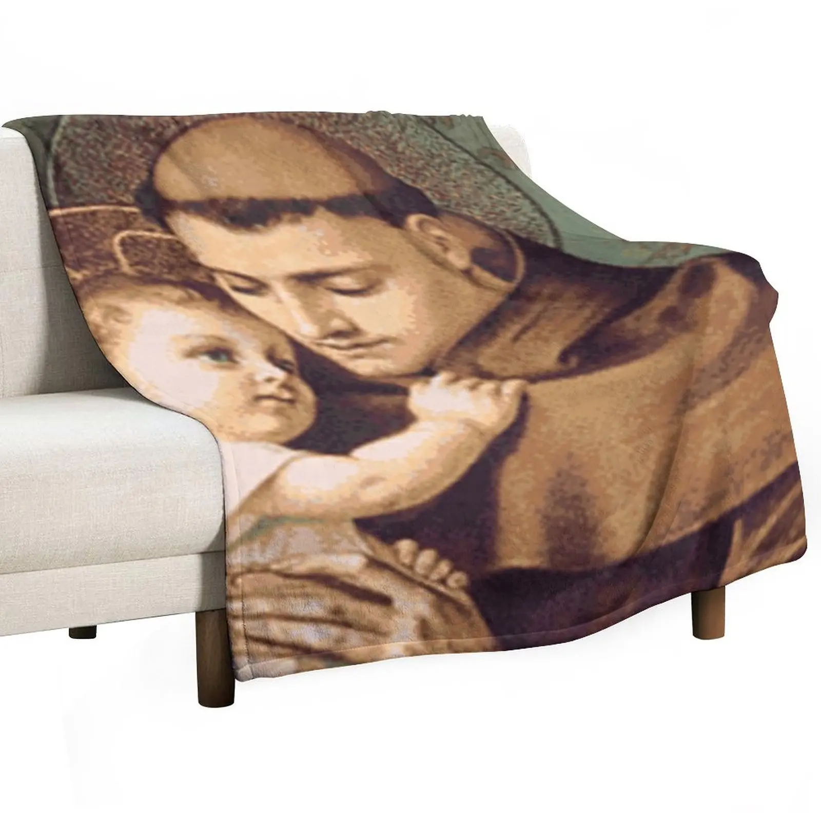 

St Anthony of Padua Throw Blanket Summer Beddings Blankets Sofas Of Decoration Warm Kid'S Blankets