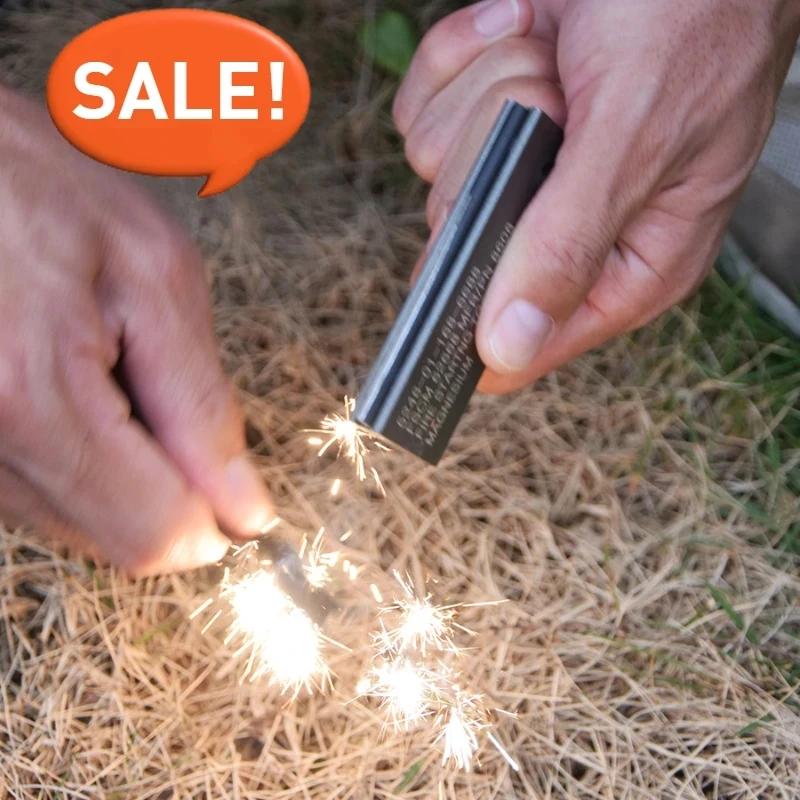 

HOT Waterproof Magnesium Stick Flint & Steel Fire Starting Kit Camping Survival Essential Outdoor Simplified Equipment tool