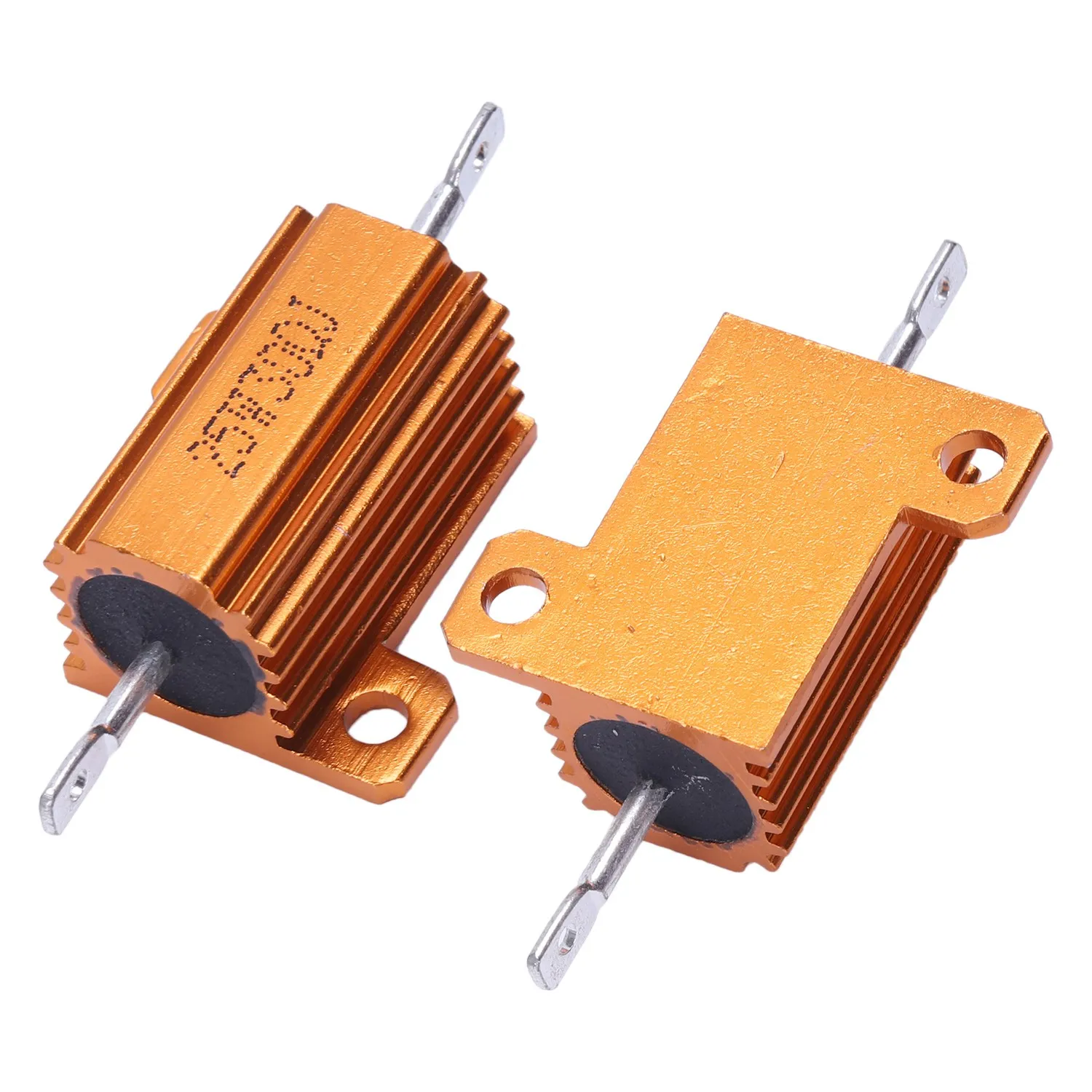 2 Pcs Aluminum Clad Wire Wound Resistors 25W 30 Ohm 5%