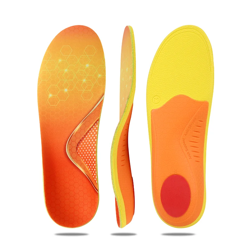 Flat foot sports insole arch correction support high elastic shock absorption anti-twist plantar correction artifact sweat absor