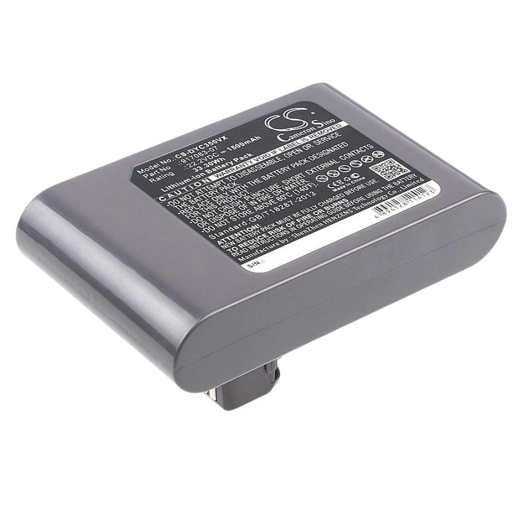 Li-ion Vacuum Battery for Dyson,22.2v,1500mAh,DC30 DC31  DC34 DC34 Animalpro  DC35 Multi Floor DC35 Digital Slim,917083-07