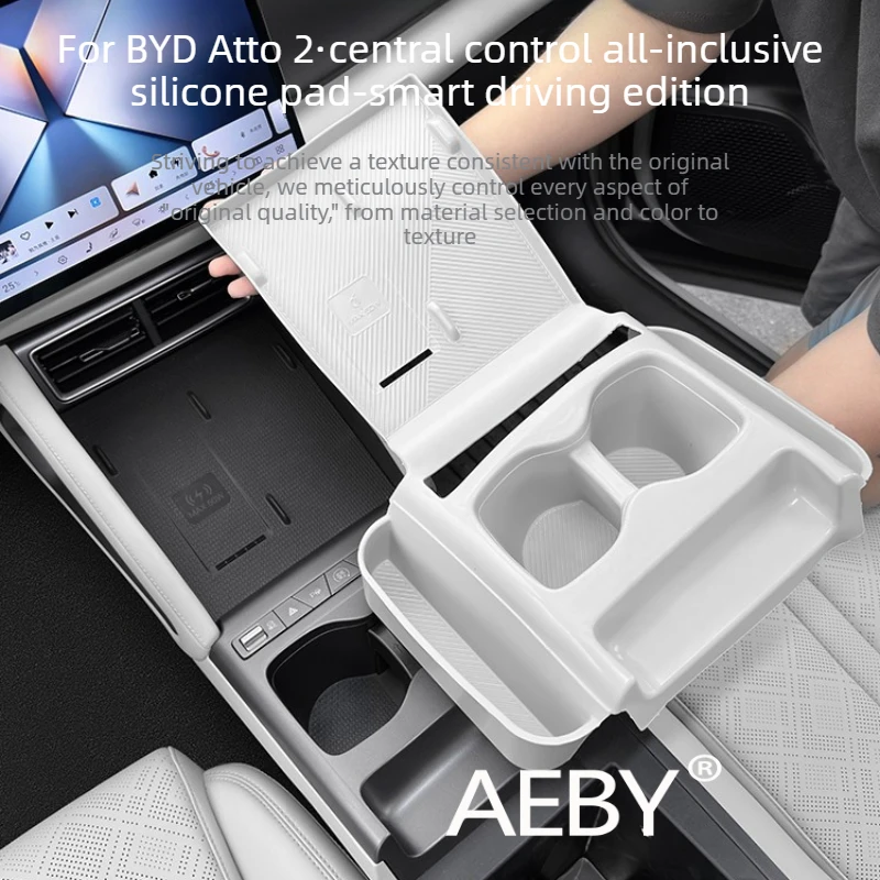For BYD Atto 2 2024-2025 Center Console Control Key Cover,Anti-Fingerprint Anti-Dust Protection,Anti-scratch pad dashboard