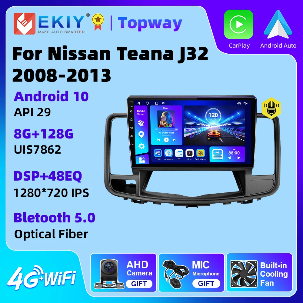 

EKIY Car Radio With Screen For Nissan Teana J32 2008-2013 Navigation 4G WIFI BT Video Player DSP GPS Carplay 2 Din No DVD