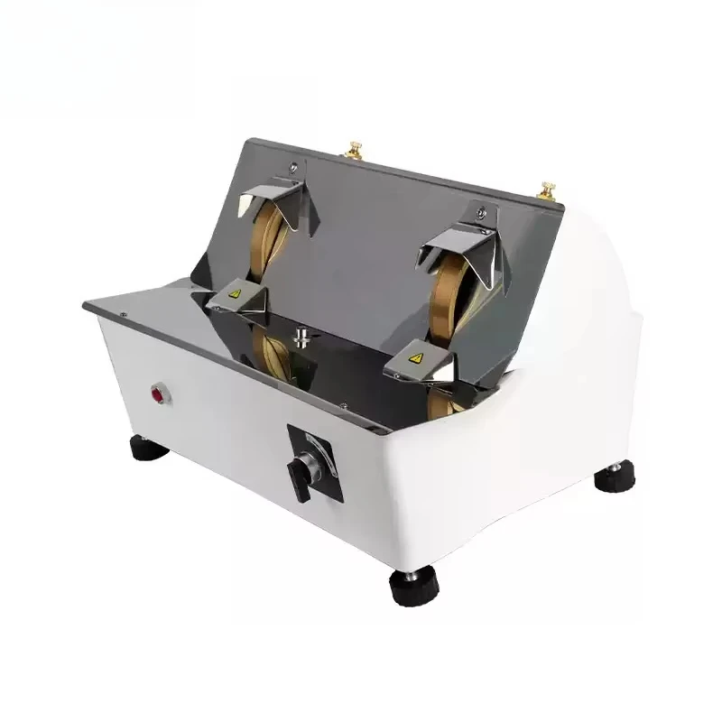 Double Wheel Manual Edger Optical Lens Grinding Edging Machine Hand Cutting Rough Fine Polishing Cheap Price