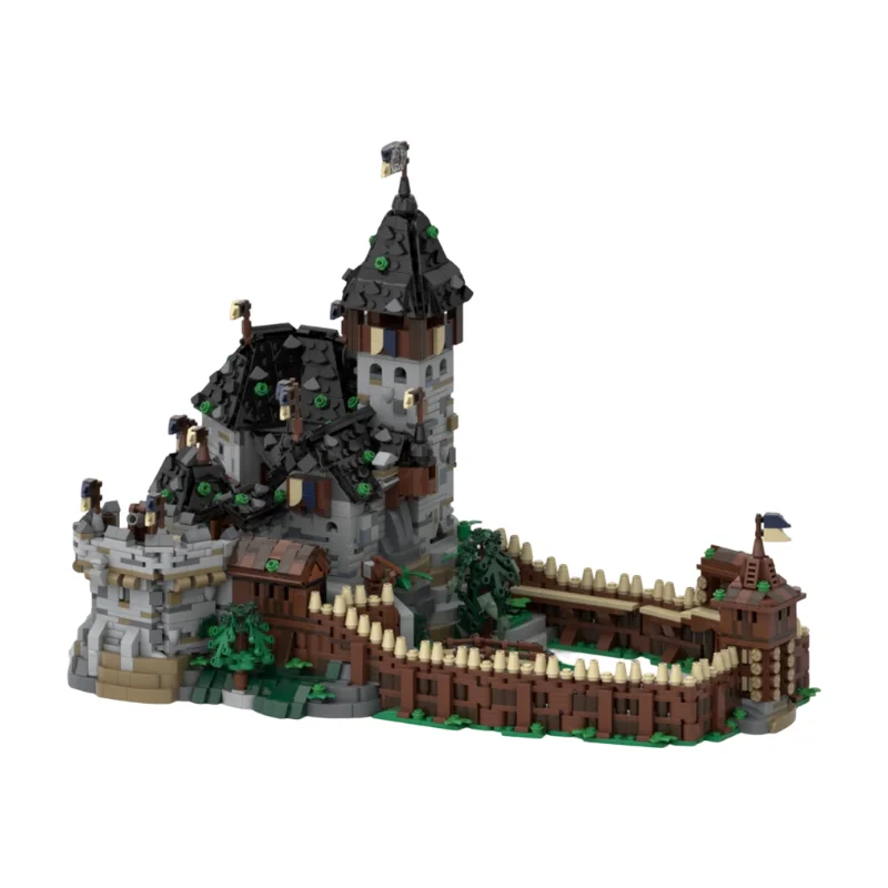 

Конструктор MOC: Миниатюрный Замок Блаустайн — Резиденция Герцога Мартина. Историческая резиденция герцога, средневековая крепость. Набор для сборки.